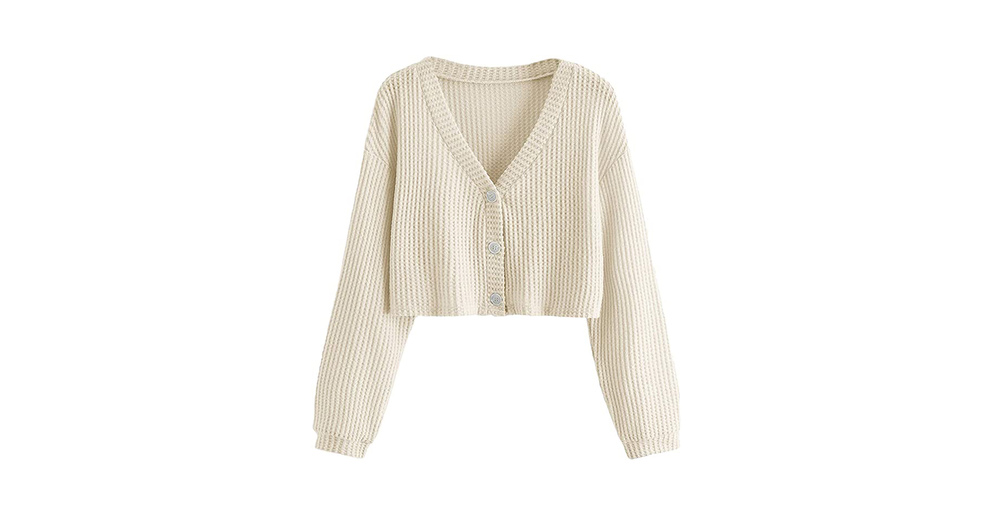 amazon-sweatyrocks-waffle-knit-cardigan