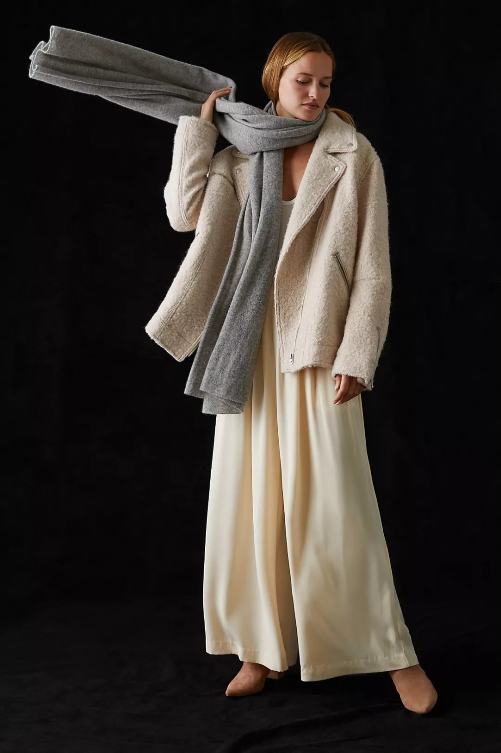 White and Warren cashmere travel wrap