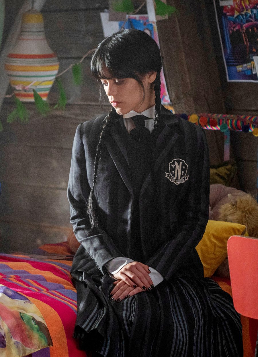 Wednesday. Jenna Ortega as Wednesday Addams in episode 102 of Wednesday. Cr. Vlad Cioplea/Netflix © 2022