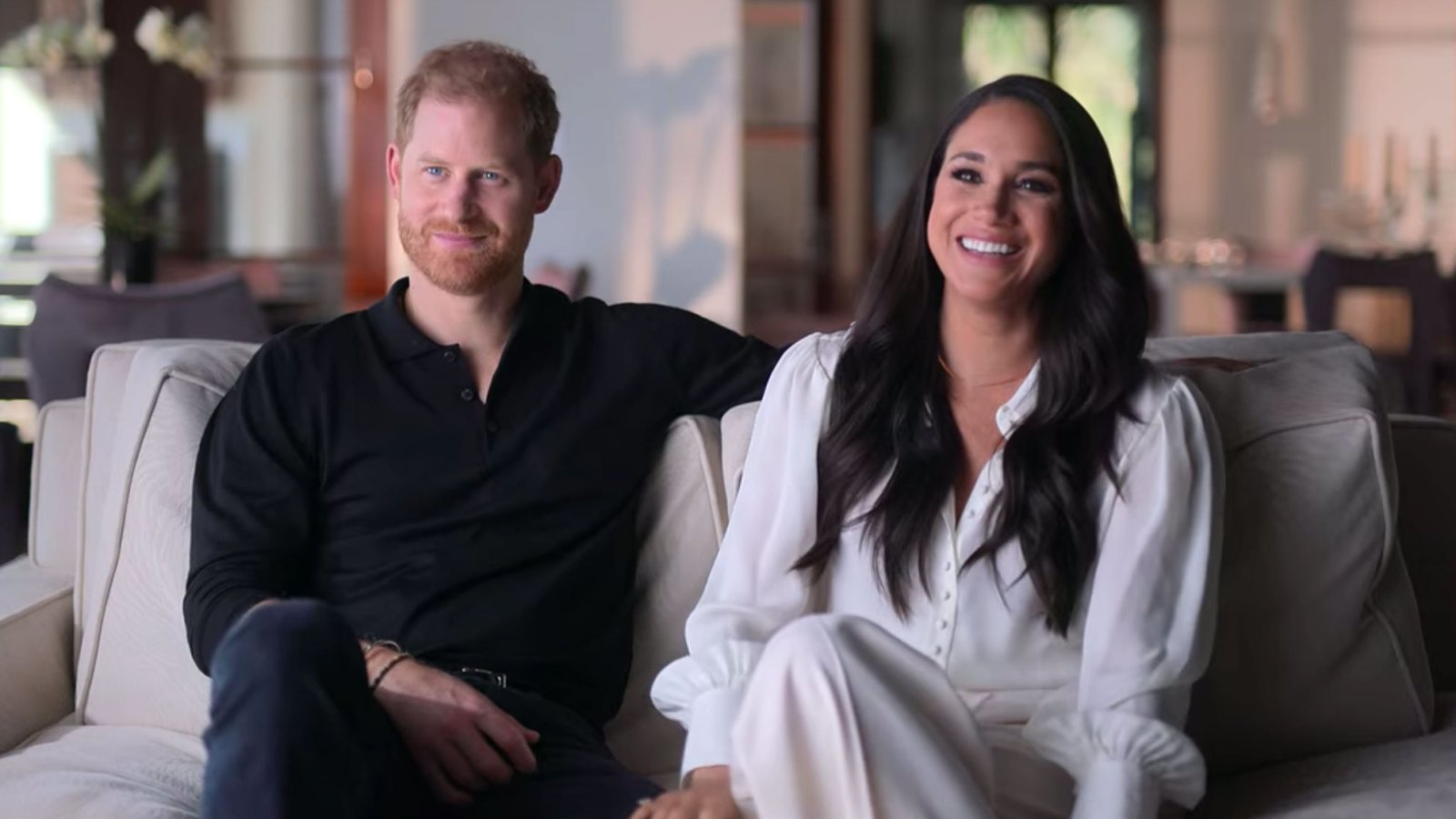 Harry Reacts to 2015 Footage of Meghan Being Asked to Pick Between Him and William