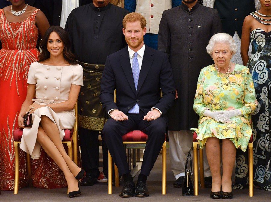 Meghan Markle Jokes That Learning to Curtsy Was Like Going to ‘Medieval Times’ Ahead of Meeting Queen Elizabeth II - 880 Queen's Young Leaders Awards Ceremony, Buckingham Palace, London, UK - 26 Jun 2018