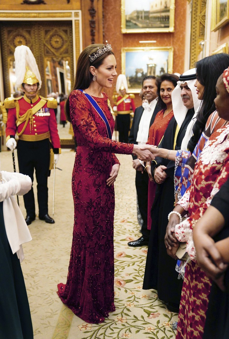 Princess Kate Tiara 756 Royals, London, United Kingdom - 06 Dec 2022Britain's Kate, Princess of Wales during a Diplomatic Corps reception at Buckingham Palace in London