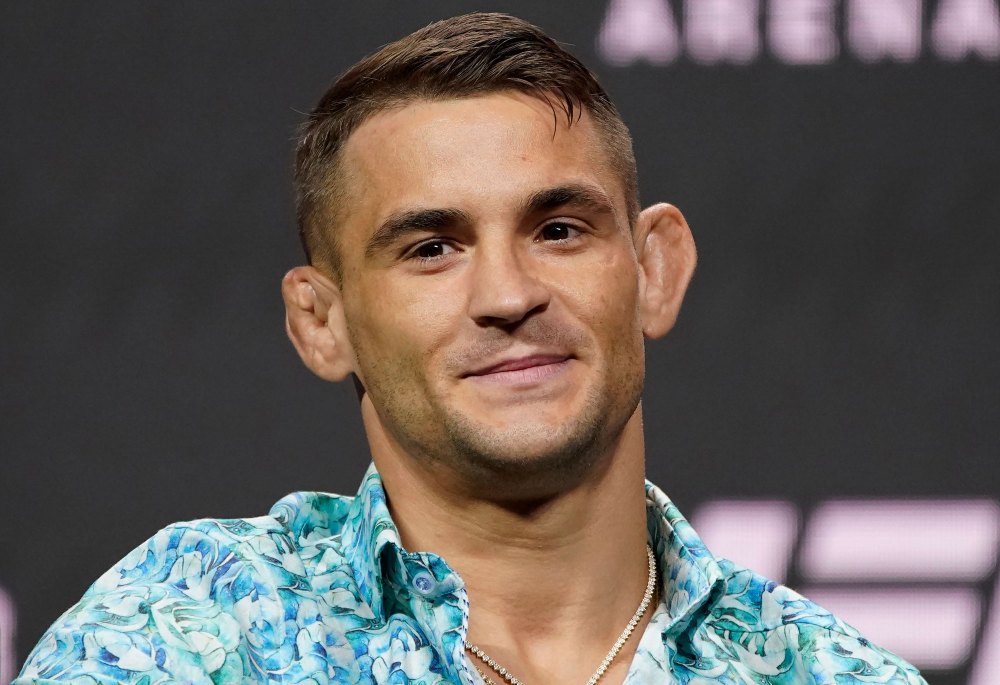 UFC Fighter Dustin Poirier: 25 Things You Don’t Know About Me (I Was Most Star Struck Meeting Mike Tyson!) blue aqua shirt