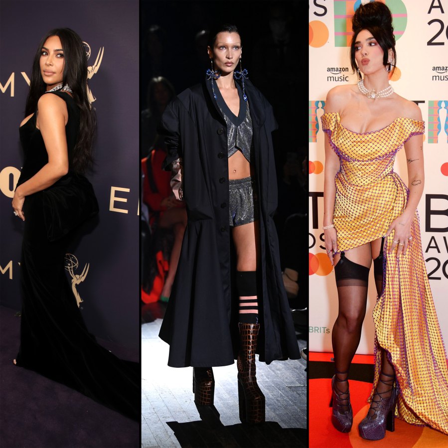 Celebs Who Have Worn Vivienne Westwood: Kim K, Bella Hadid, Dua Lipa and More