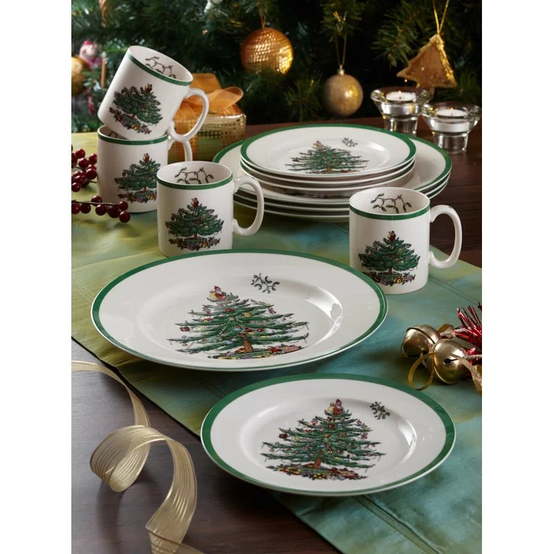 Christmas dinnerware