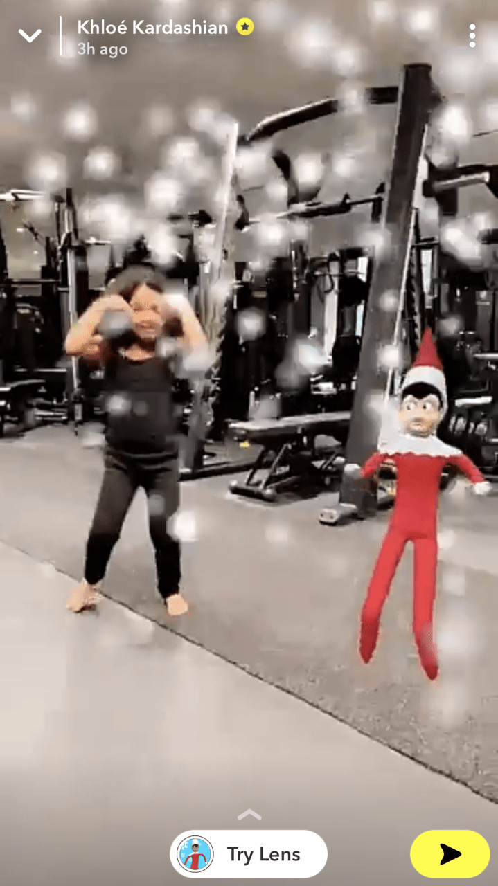 True Thompson dances with Elf