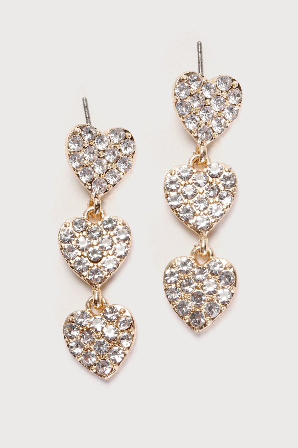 heart drop earrings