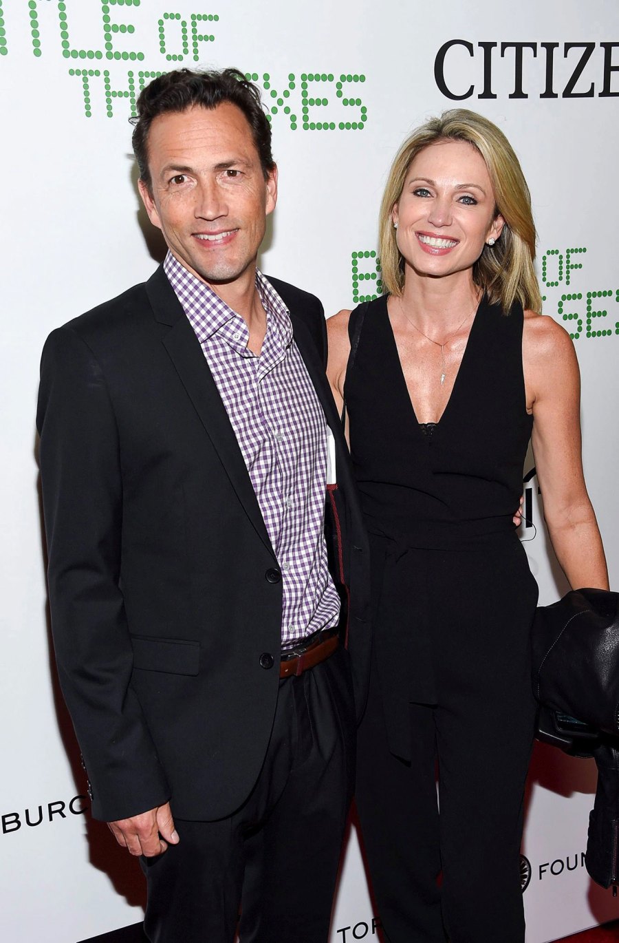 Andrew Shue and Amy Robach