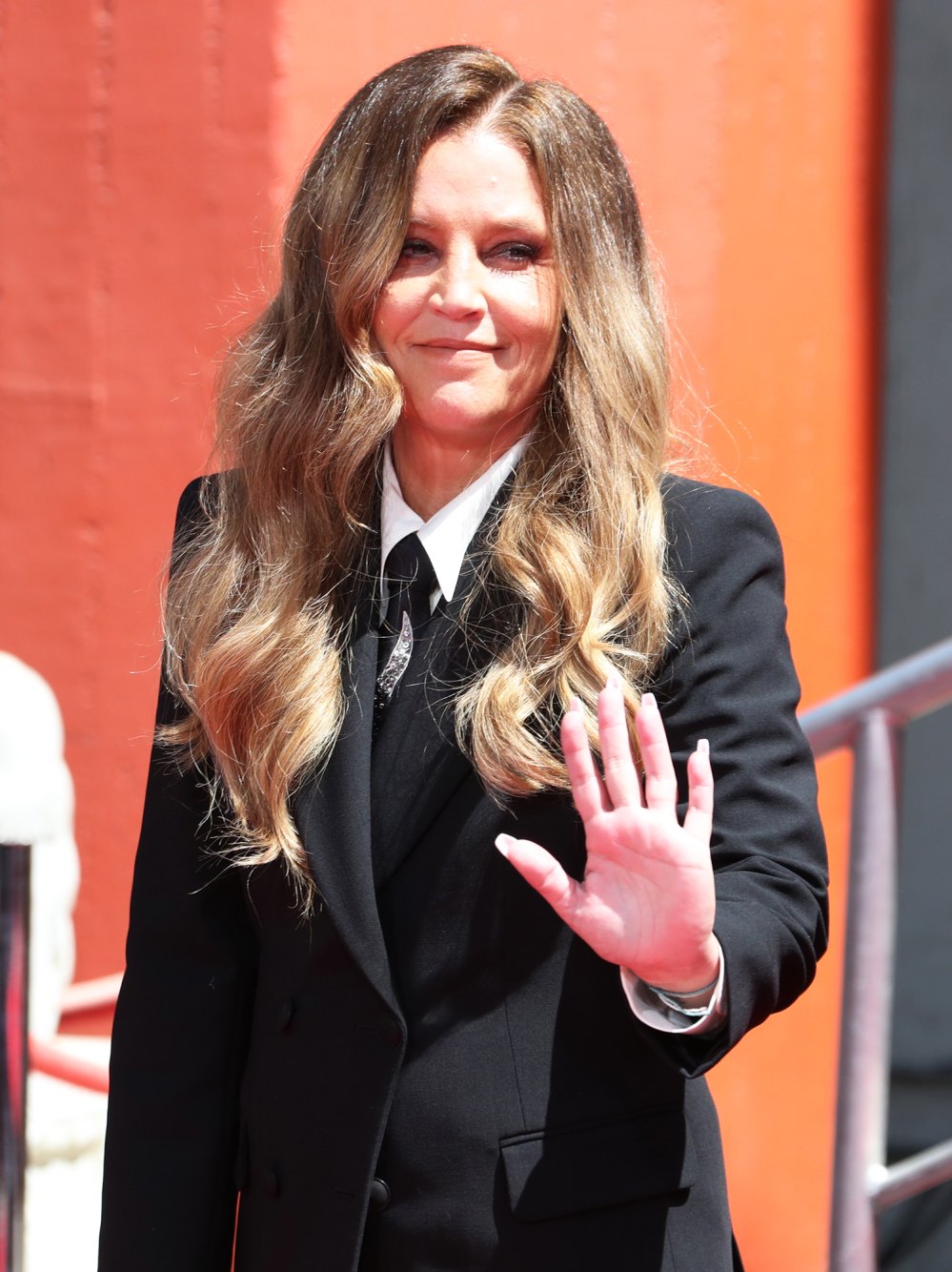 Lisa Marie Presley at the Elvis handprint