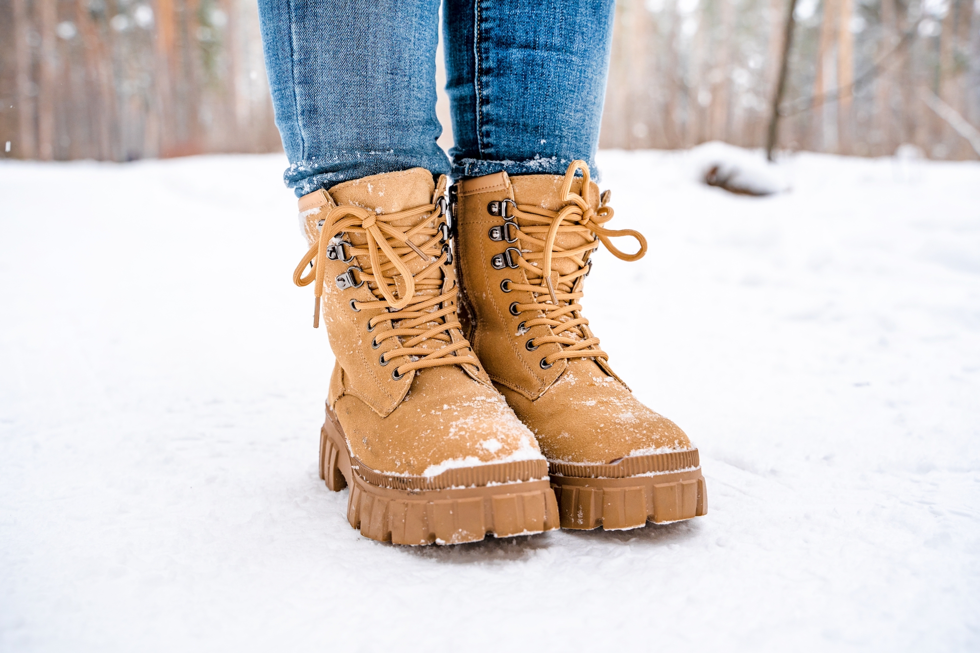 Snow-Winter-Boots-Stock-Photo