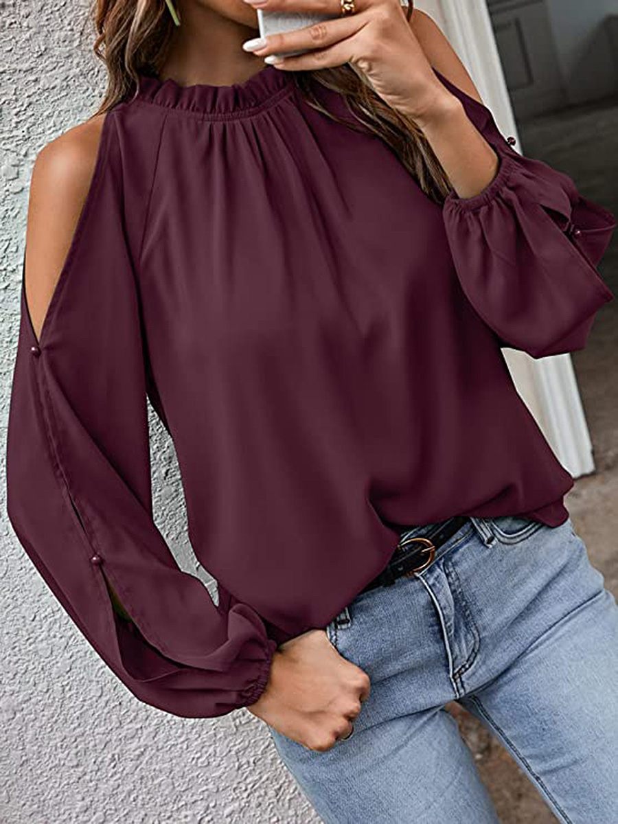 amazon-cctoo-cutout-blouse-wine