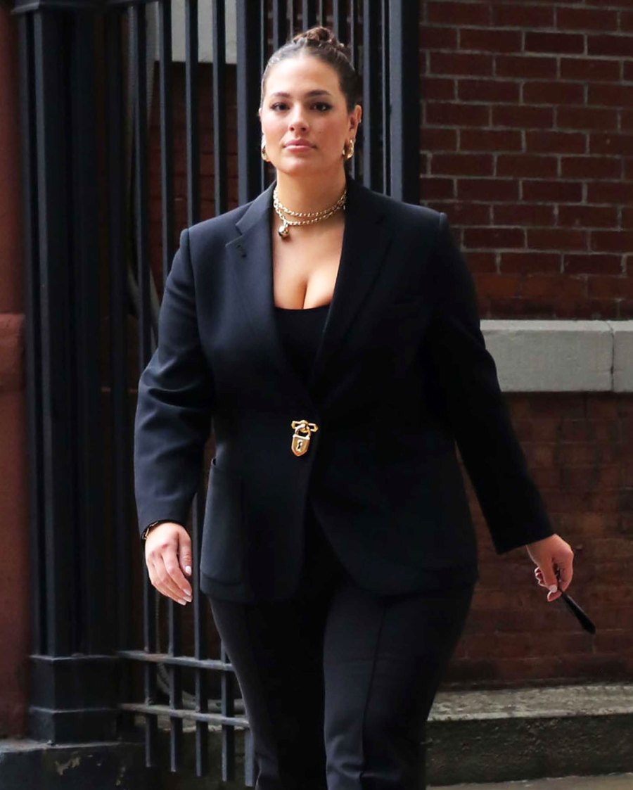 Ashley Graham Motherhood Quotes black suit