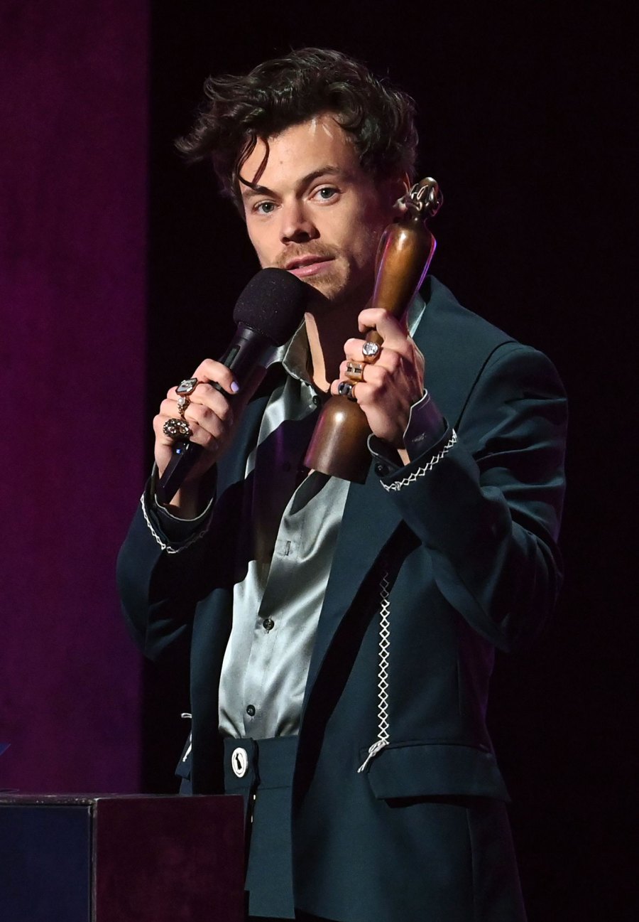 Harry Styles Sweeps at 2023 Brit Awards, Thanks Former One Direction Bandmates During Speech: Photos