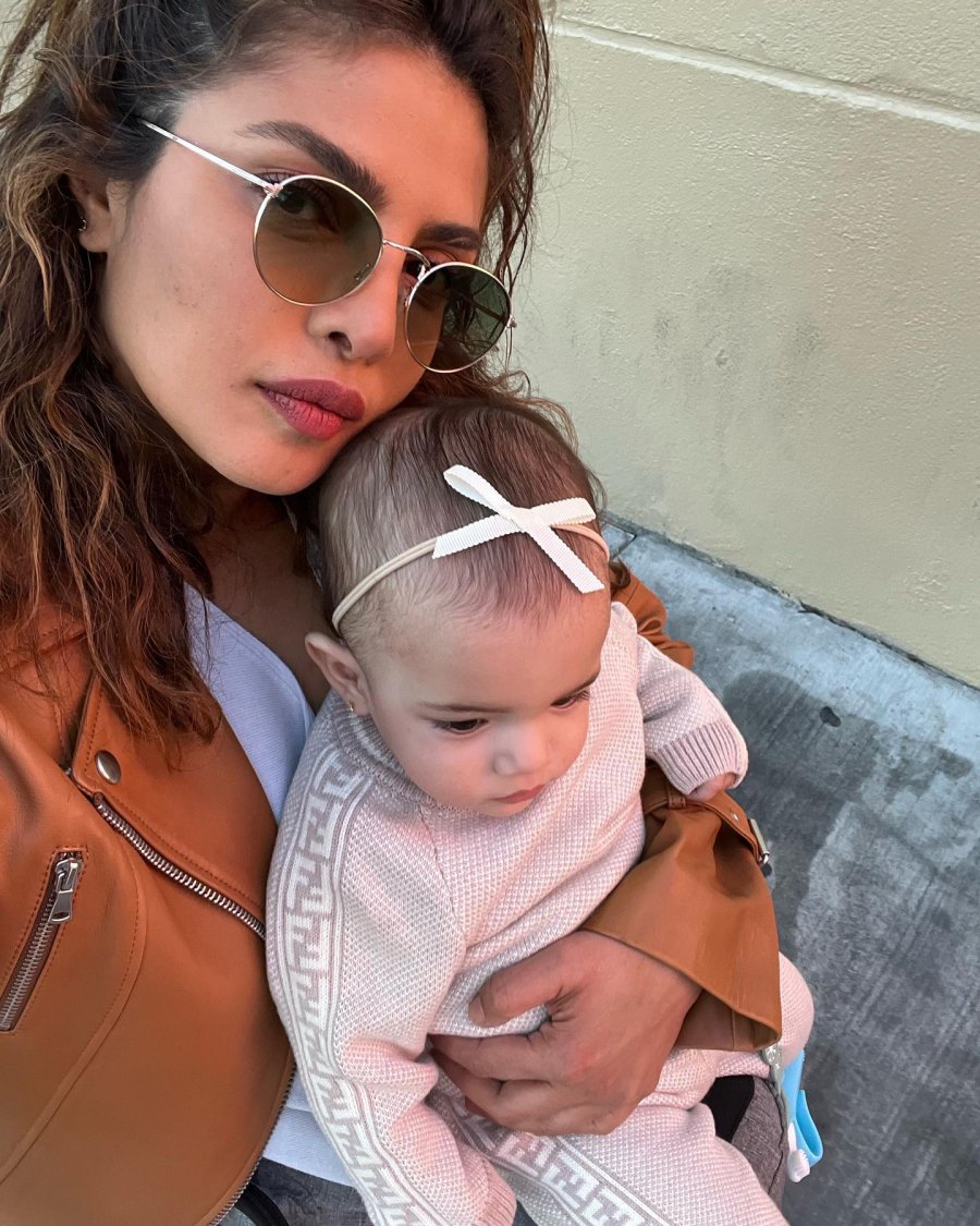 Mama Snuggles! See Nick Jonas and Priyanka Chopra’s Daughter’s Baby Album