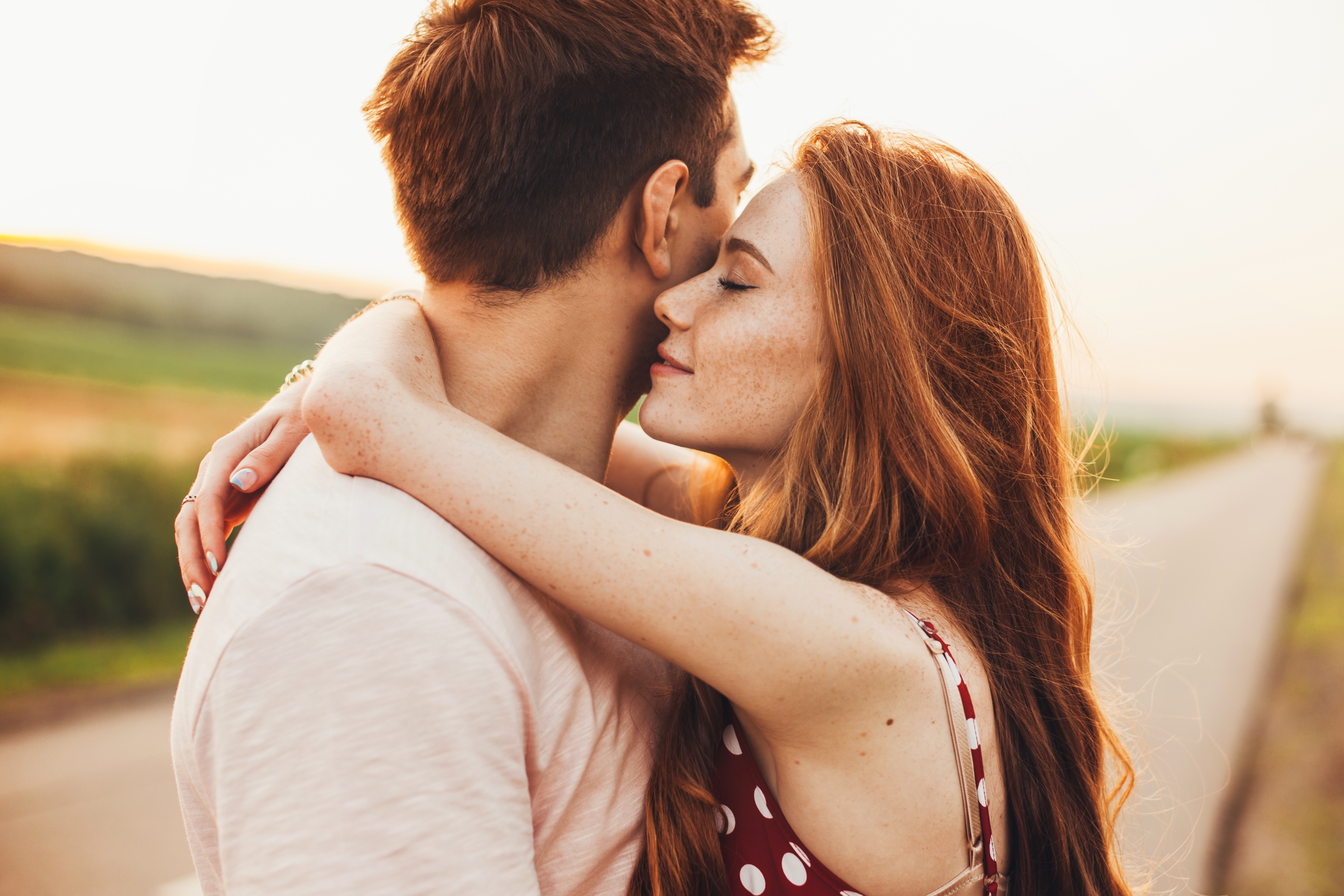 happy couple in love