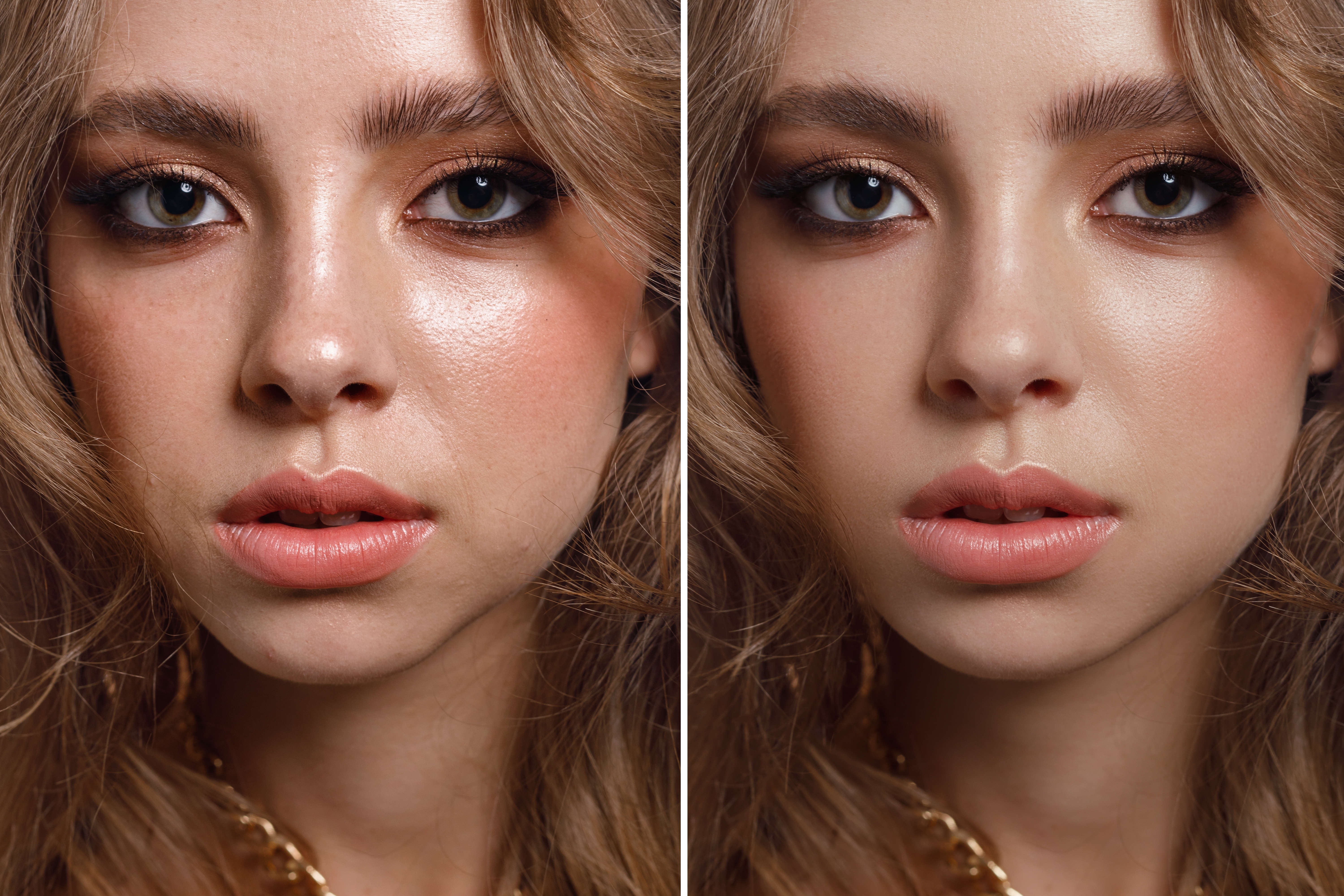 pores before and after