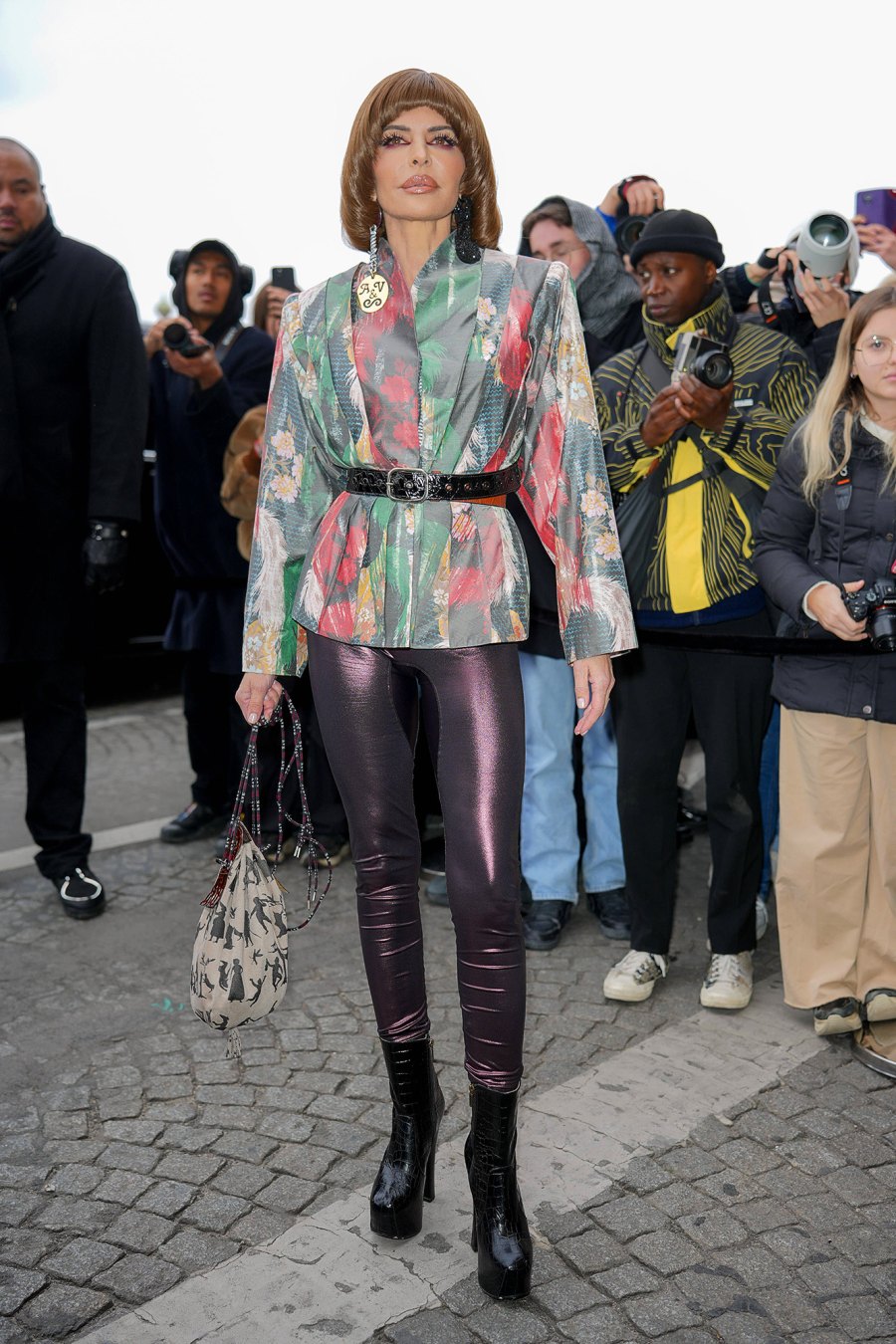 Celebs at PFW gallery - 222 Vivienne Westwood show, Arrivals, Autumn Winter 2023, Paris Fashion Week, France - 04 Mar 2023 Lisa Rinna.