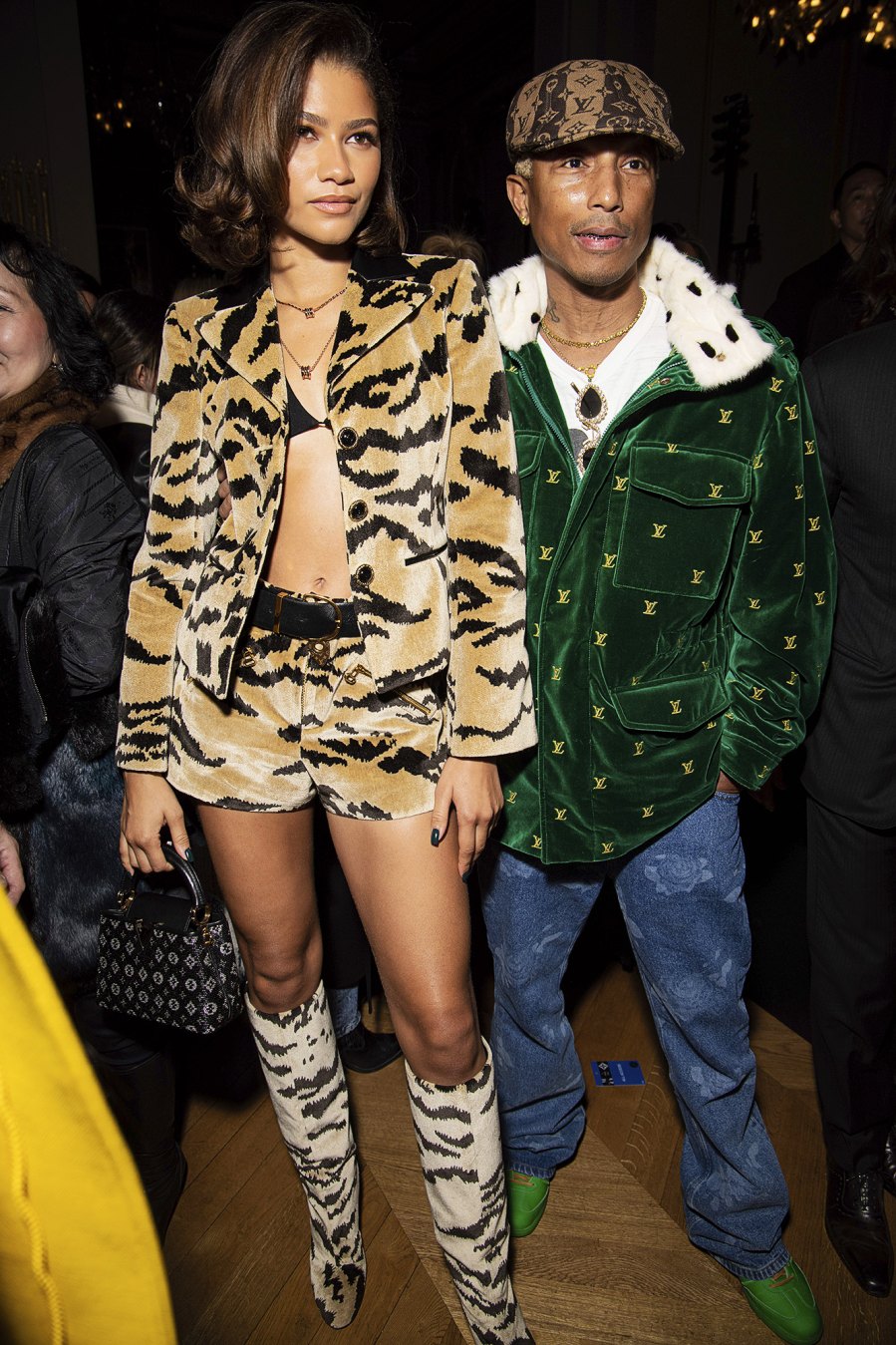 Celebs at PFW gallery - 231 Zendaya, Pharrell Williams. Fashion Louis Vuitton F/W 23-24 Front Row, Paris, France - 06 Mar 2023