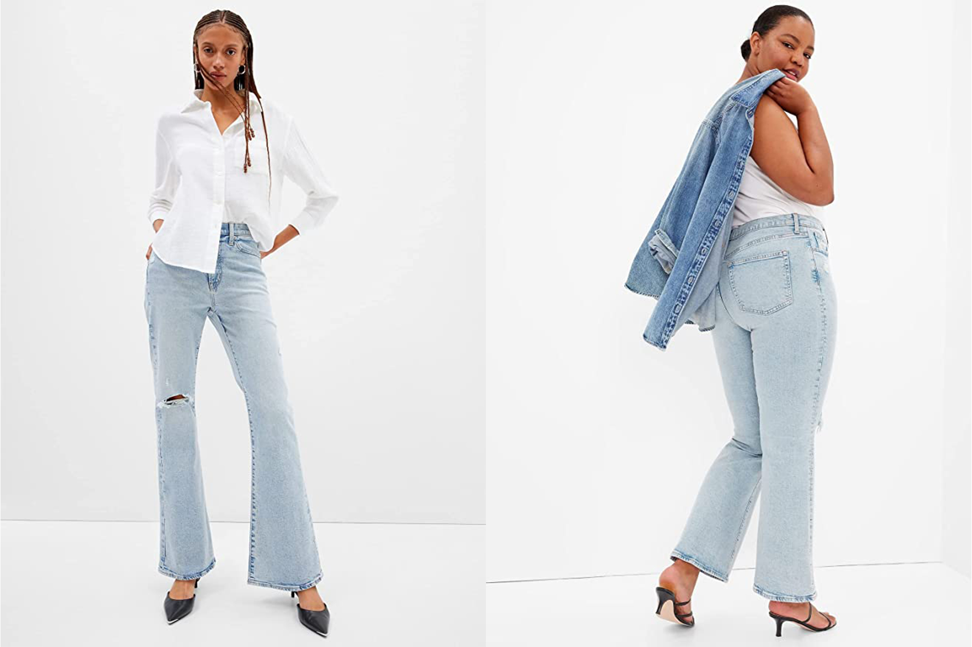 GAP Women's High Rise Flare Denim Jeans