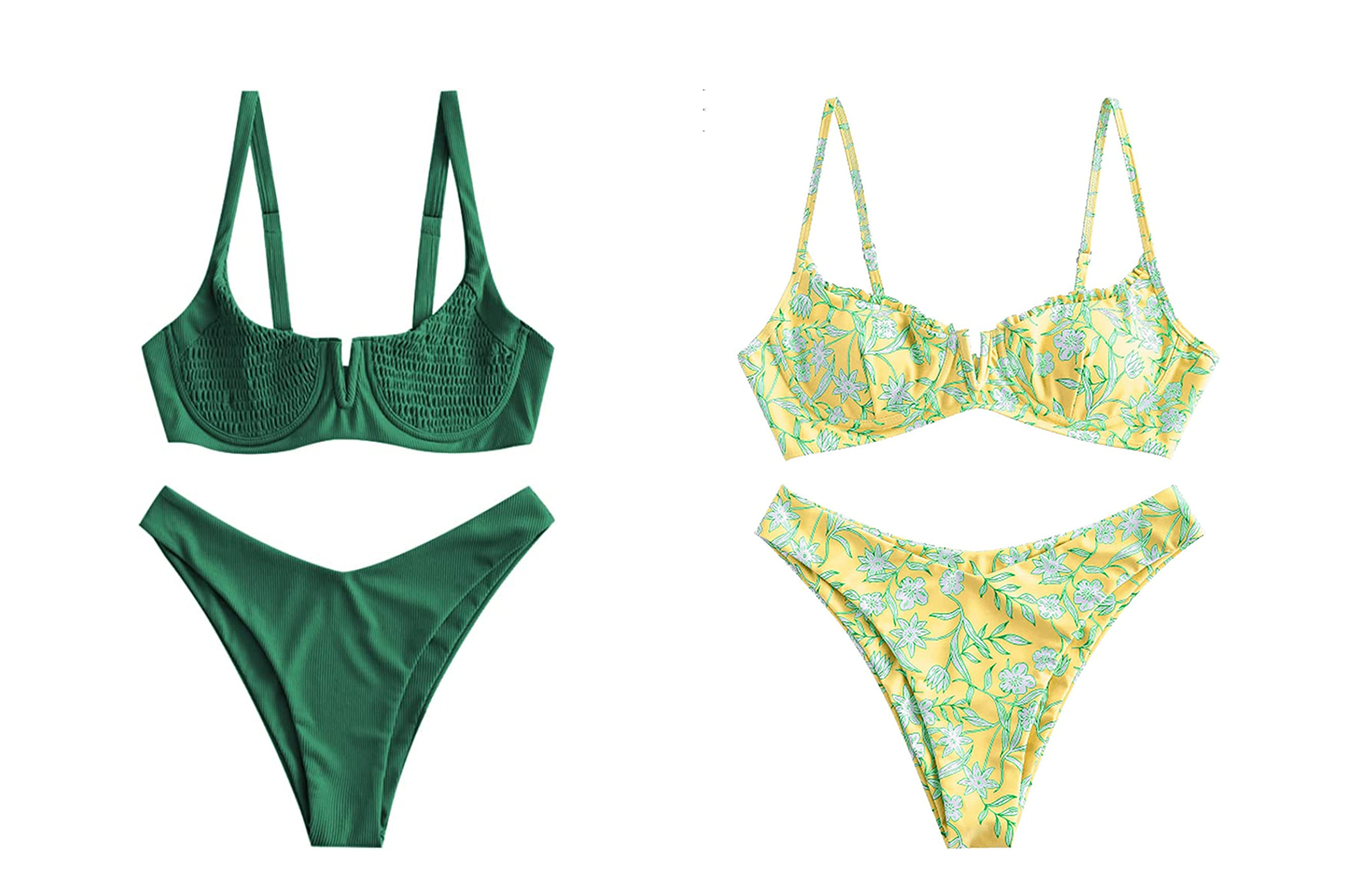 ZAFUL Women's Underwire Bikini Two-Piece Set