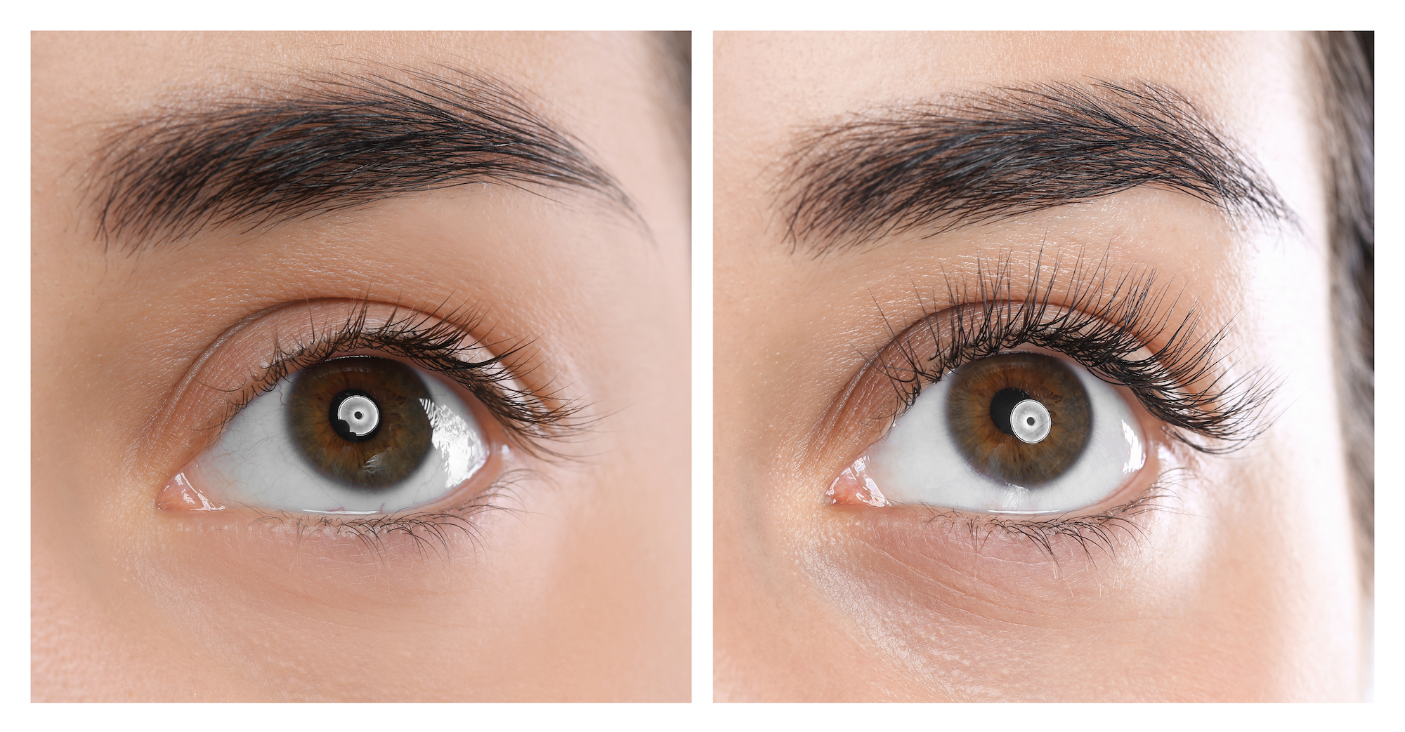 Before-After-Lash-Growth-Stock-Photo