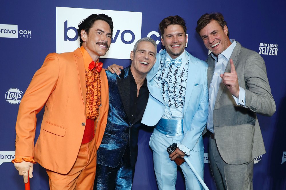 Bravocon 2023 Is Headed to Las Vegas Tom Sandoval, Andy Cohen, Tom Schwartz and Shep Rose