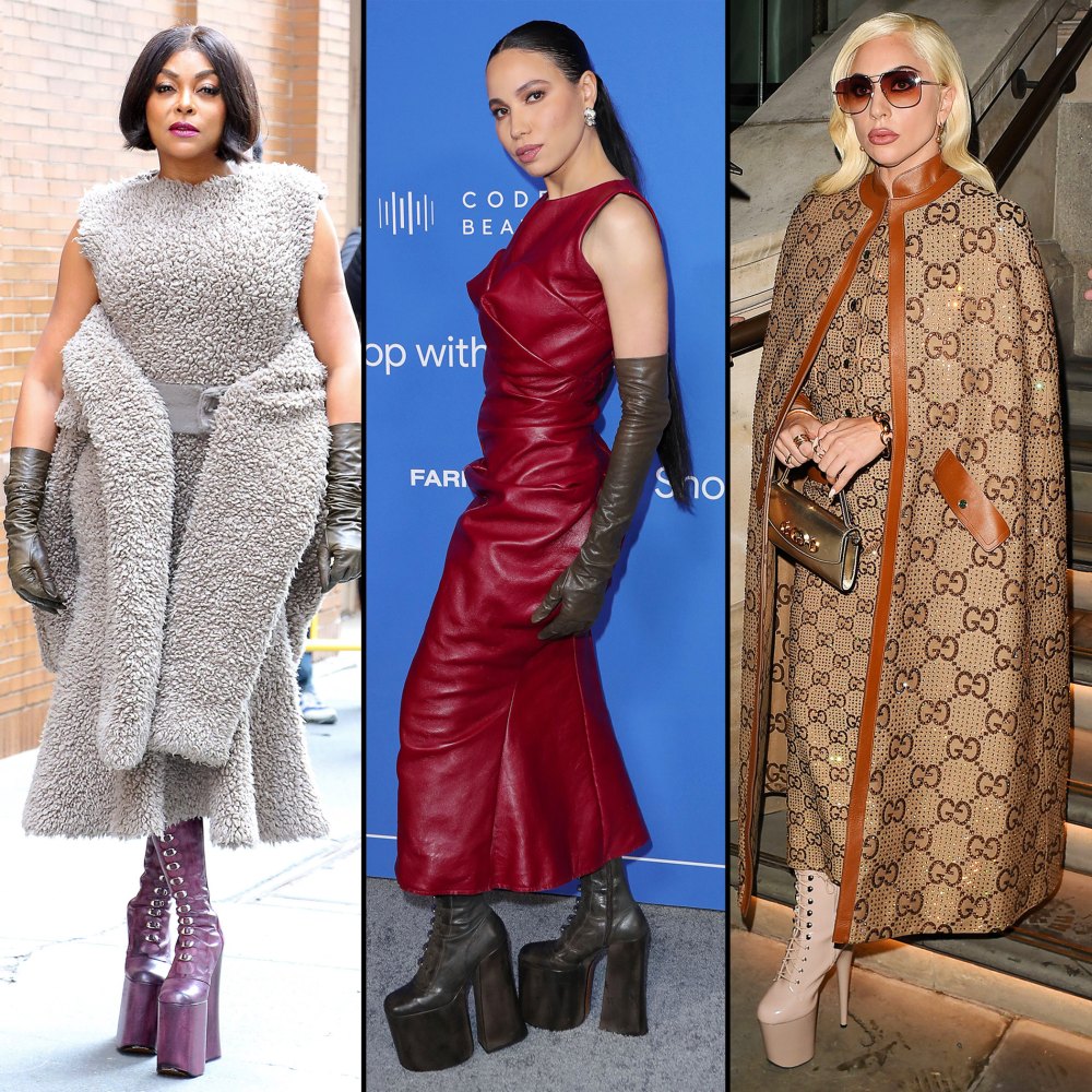 Celebs in Platform Boots - 887 Taraji P. Henson, Jurnee Smollett, Lady Gaga.