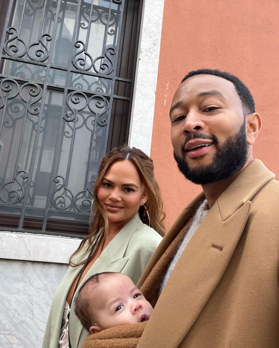 Chrissy Teigen and John Legend Easter Esti