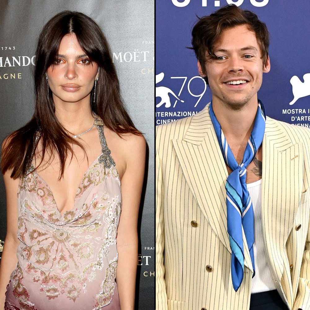 Emily Ratajkowski Plays Coy About Harry Styles Kiss