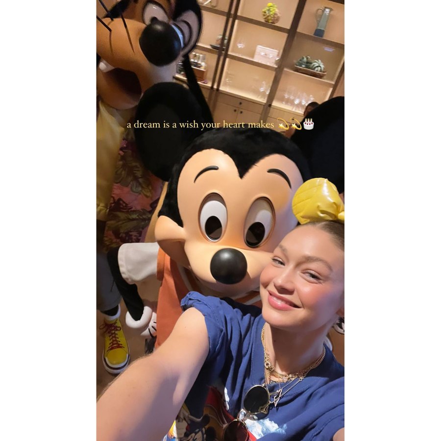 Gigi Hadid Celebrates 28th Birthday With at Disney World 11