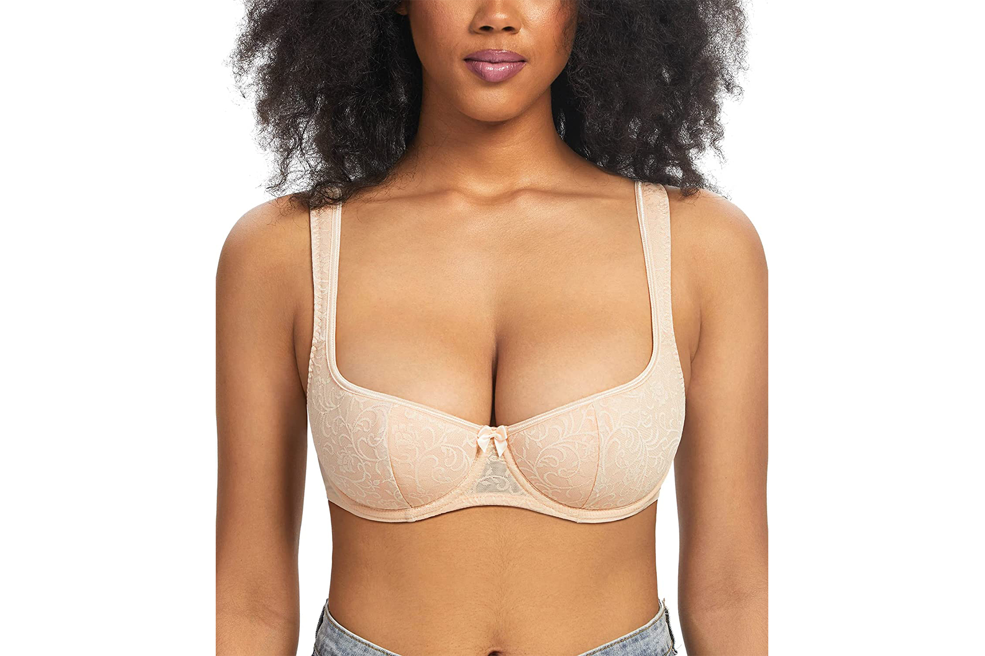 HACI Women's Balconette Demi Bra