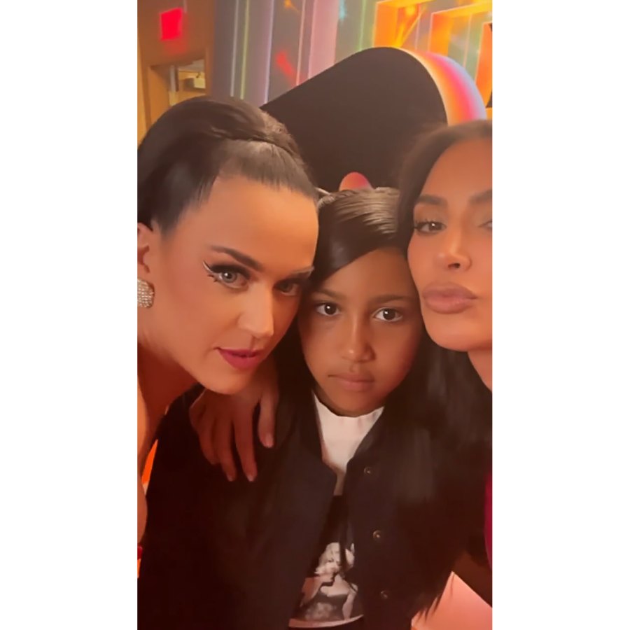 Kim Kardashian Brings Daughter North and Niece Penelope to Katy Perry's Las Vegas Concert — And North Danced With the Singer: See Photos