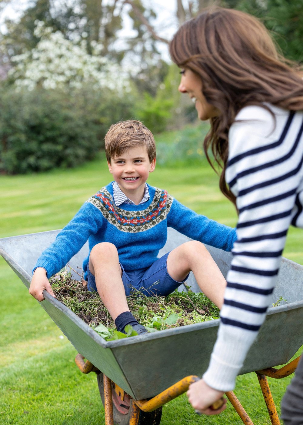 Prince Louis Smiles With Princess Kate In His Official 5th Birthday Portrait