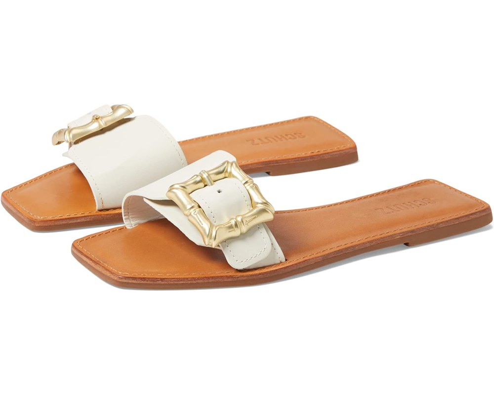 white buckle slides