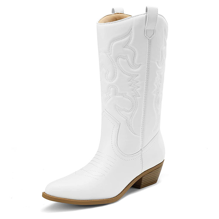 white cowboy boots