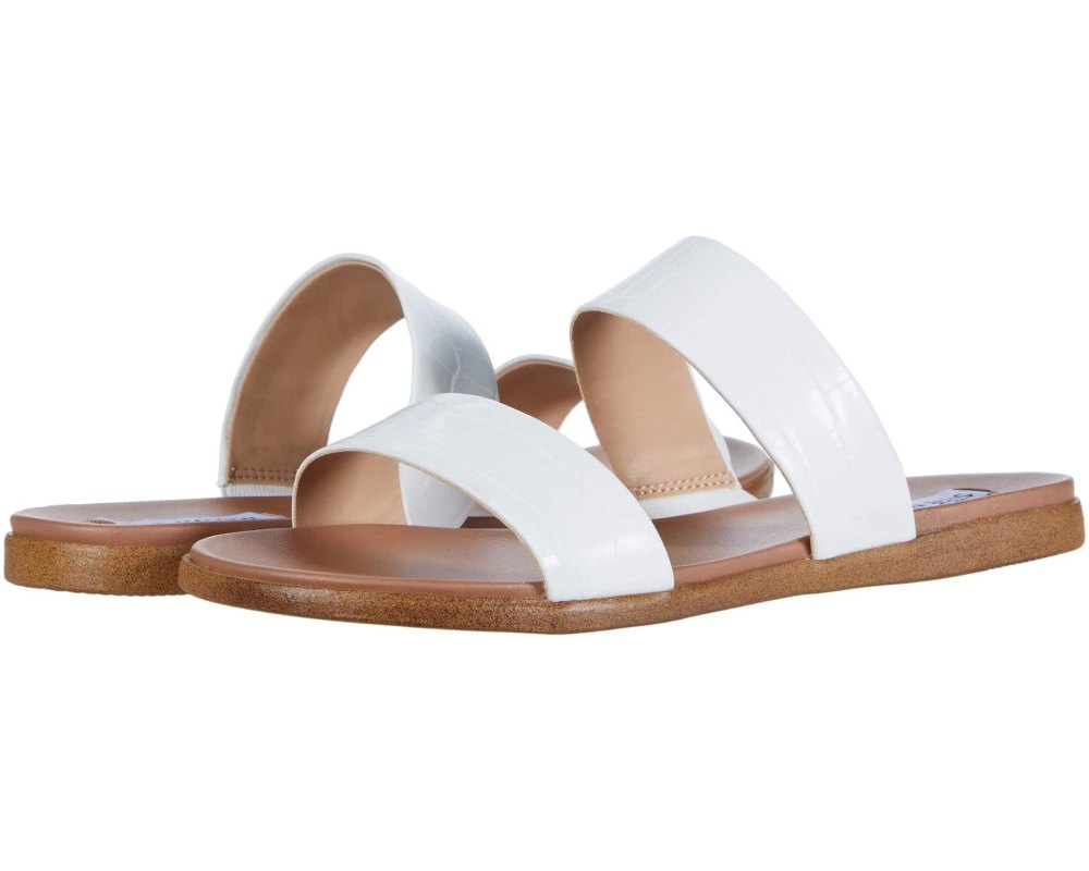 white Steve Madden sandals