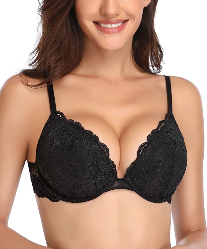 Deyllo Women’s Push Up Lace Bra