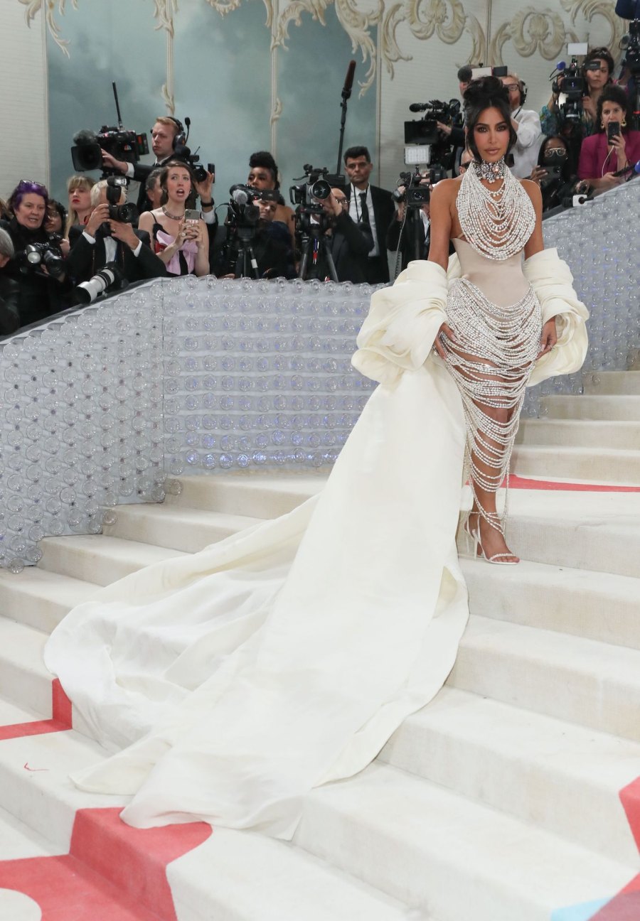 Kim Kardashian Is Fierce and Fearless at 2023 Met Gala 1 Year After Marilyn Monroe Dress Debacle