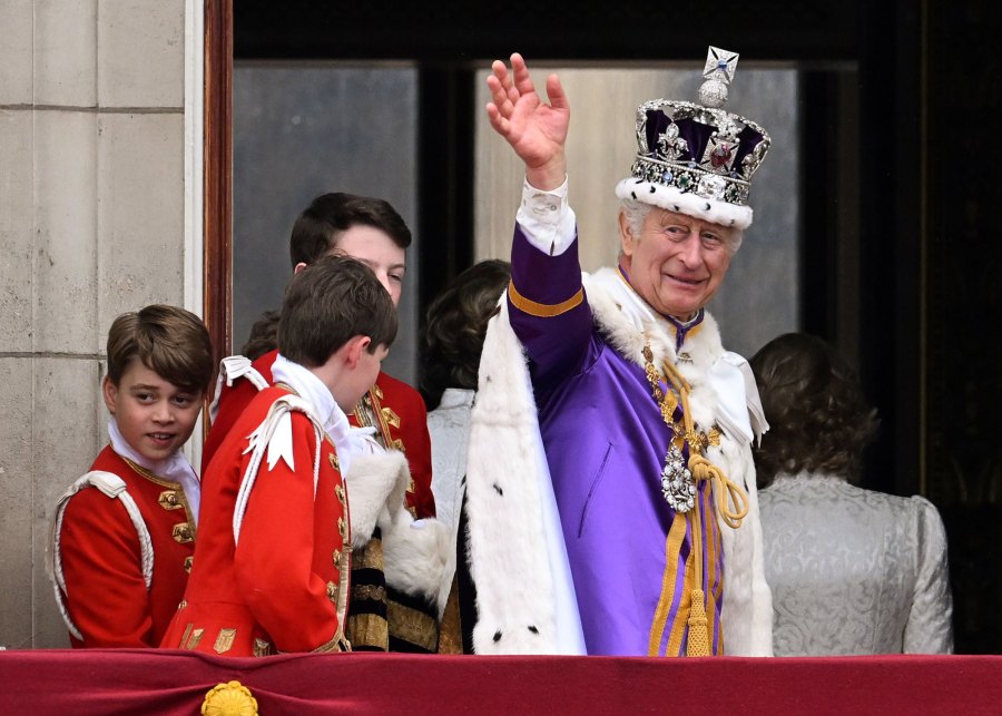 King Charles III Steps Out on Buckingham Palace Balcony With Prince William, Princess Kate and More Family Members After Coronation