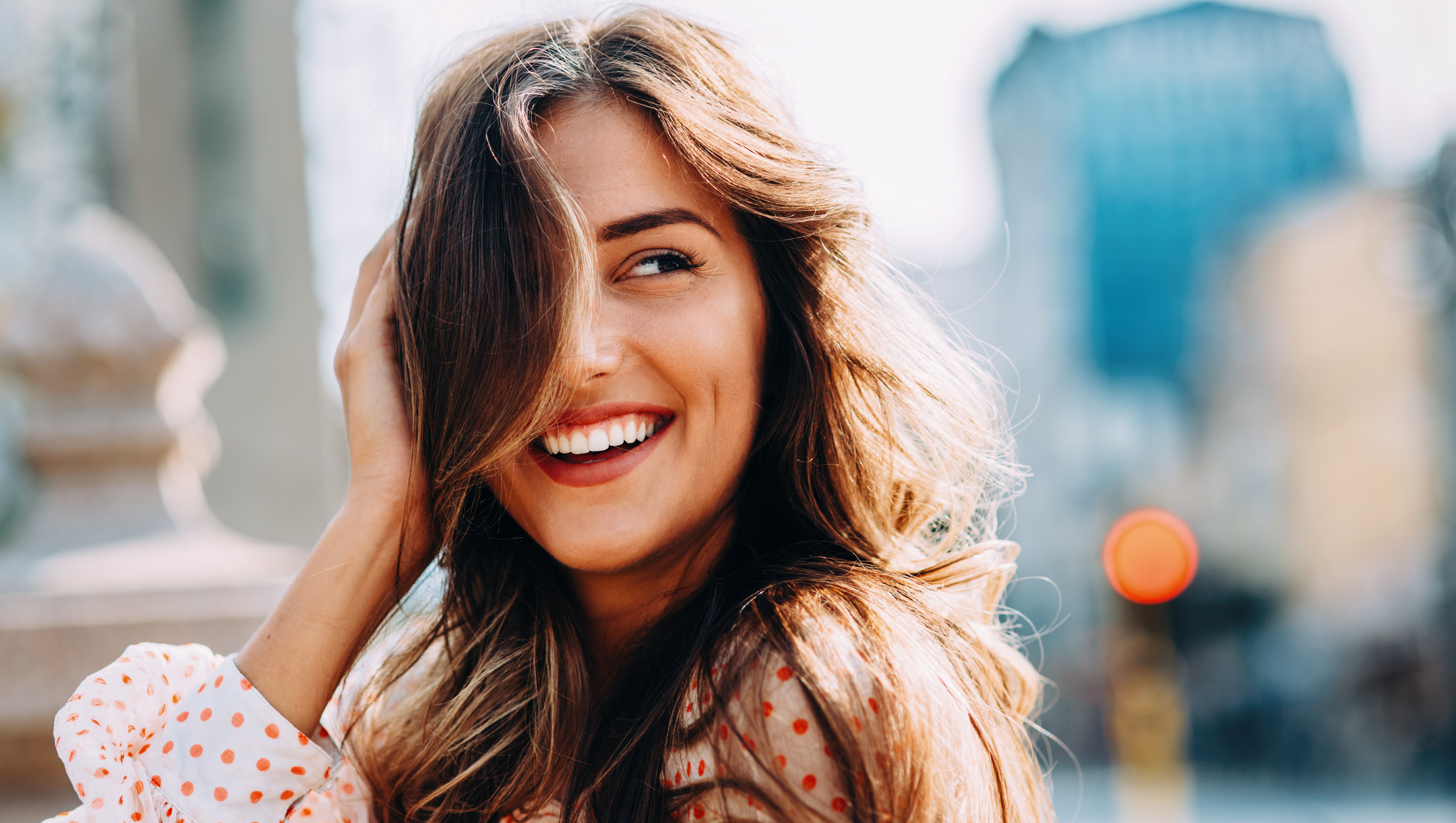 Portrait of a beautiful young woman.