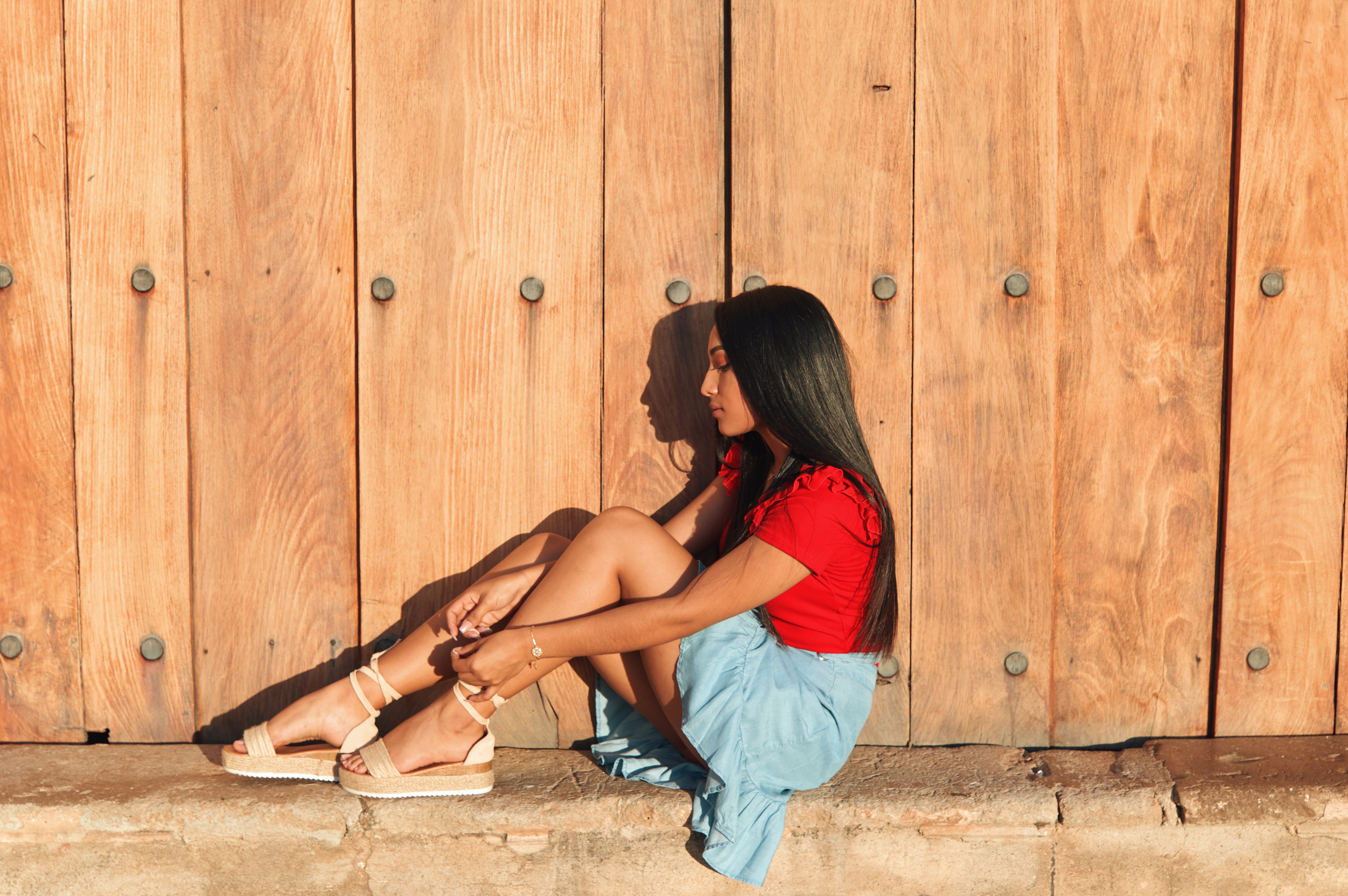 straw shoes