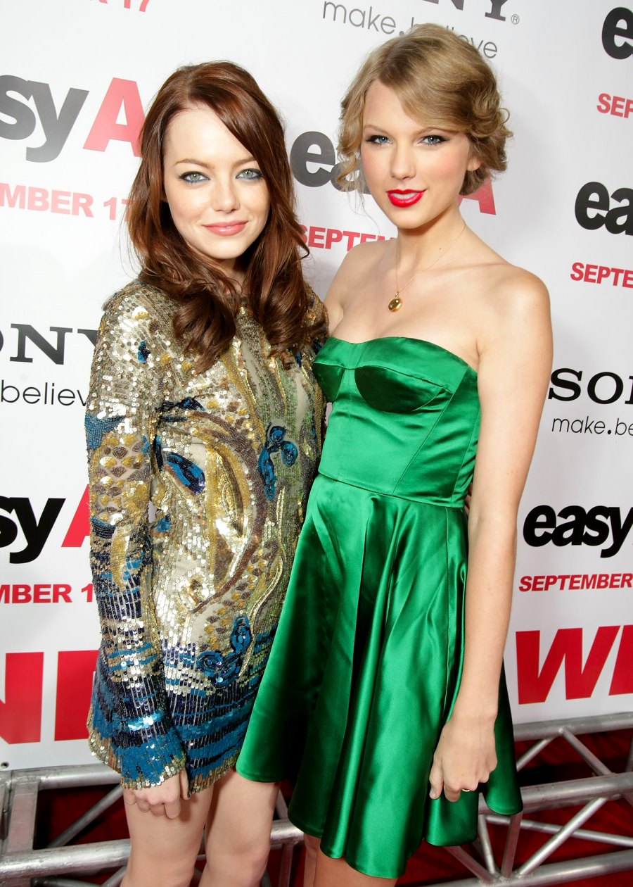 Taylor Swift and Emma Stone's Best Friendship Moments Over the Years: Movie Premieres, Awards Shows and More