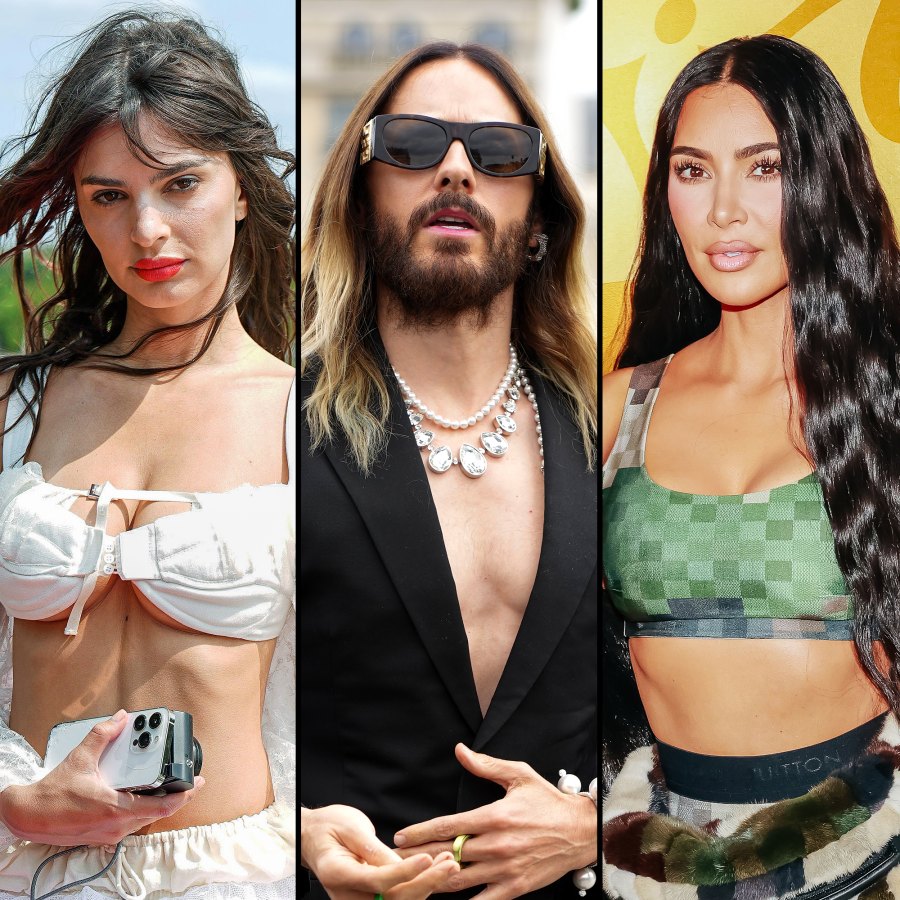 Celebs at Paris Fashion Week Men's - Feature- Emily Ratajkowski, Jared Leto, Kim Kardashian