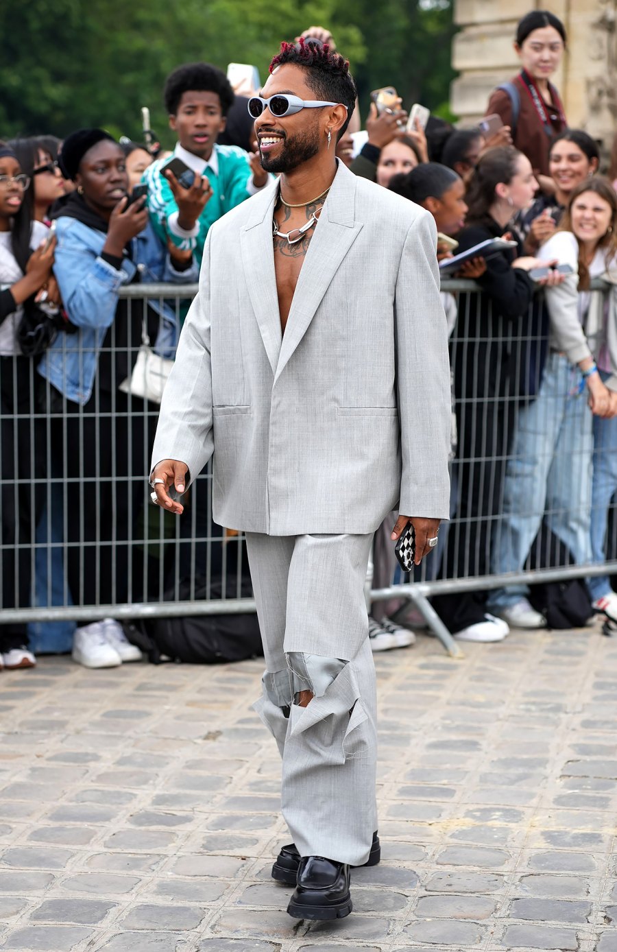 Celebs at Paris Fashion Week Men's Miguel