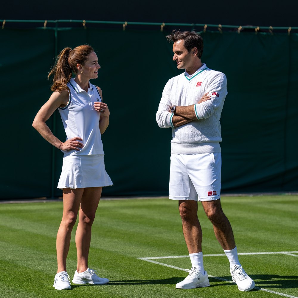 Princess Kate Accidentally Catches Tennis Ball With Her Hands During Roger Federer Match: 'Are You Allowed to Do That?'