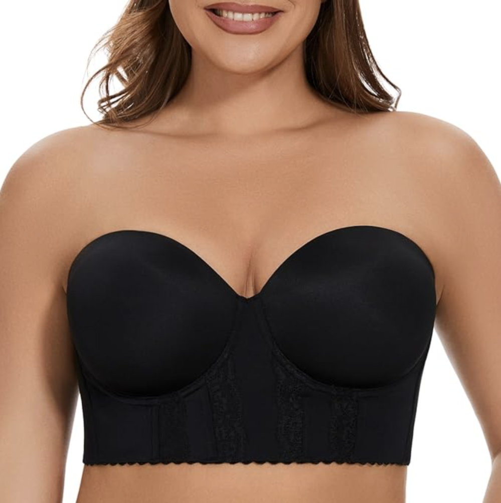 Coovoice longline bustier bra