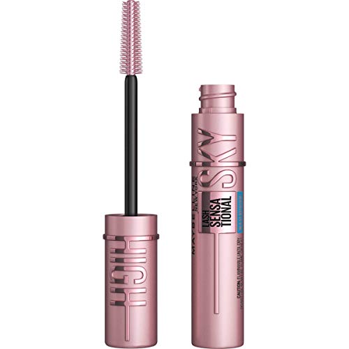 Maybelline New York Lash Sensational Sky High Waterproof Mascara Makeup, Volumizing, Lengthening, Defining, Curling, Multiplying, Buildable Formula, Brownish Black, 1 Count