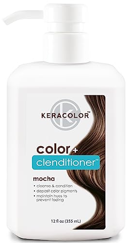 Keracolor Clenditioner MOCHA Hair Dye – Semi Permanent Hair Color Depositing Conditioner, Cruelty-free, 12 fl oz (Pack of 1)