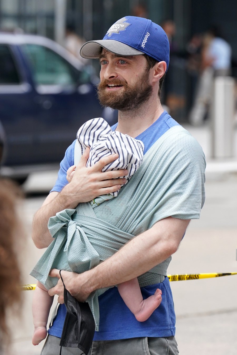 Daniel Radcliffe and Girlfriend Erin Darke Carry Baby Boy to Picket Line During SAG-AFTRA Strike