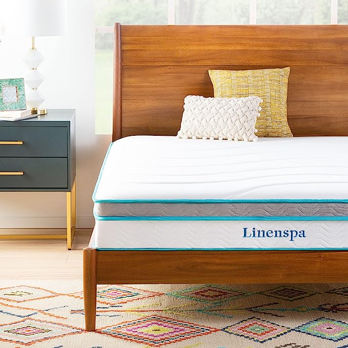 Linenspa 10 Inch Memory Foam and Innerspring Hybrid Mattress